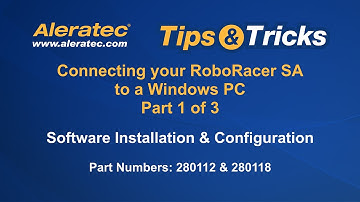 Aleratec Tips & Tricks | Connecting your RoboRacer SA to a Windows PC  (280112; 280118) Part 1