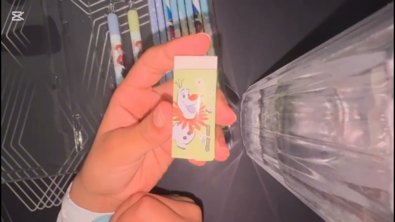 Opening a new frozen pencil set!🌸