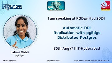 Automatic DDL Replication with pgEdge Distributed Postgres by Lahari Giddi
