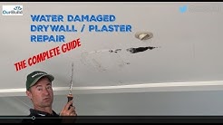 How To Repair a Water Damaged Plasterboard / Drywall Ceiling