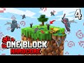 Minecraft Hardcore, but you only get ONE BLOCK.. (SkyBlock) #4