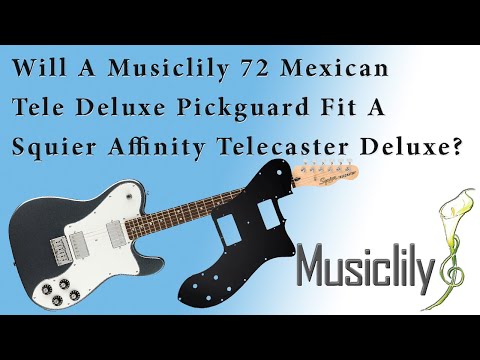 Musiclily MIM Tele Deluxe Pickguard On A Squier Affinity