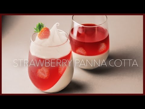 How to make Strawberry Panna Cotta | Easy Strawberry Panna Cotta | Panna Cotta Recipe