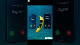Giant OPPO RENO 15 , IPHONE 15, Banana Phone Incoming call Underwater #ringtone #oppo #apple #iphone
