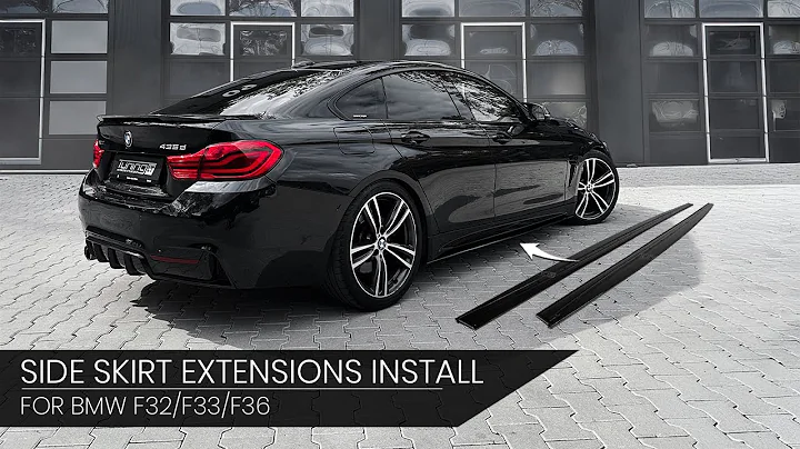 BMW F32 / F33 / F36 Side Skirt Extensions Install