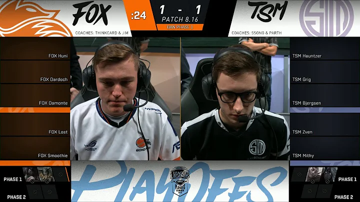 FOX vs TSM Game 3 | 2018 NA LCS Summer QuarterFinals | Echo Fox vs Team SoloMid