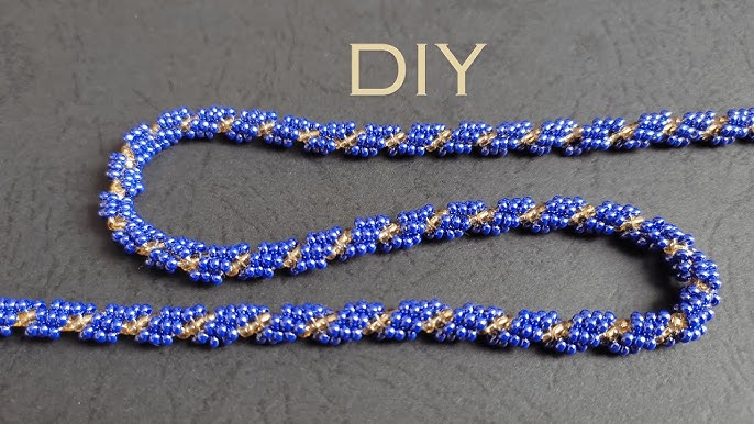 Easy Beaded Chain Multi-Strand Necklace - Adventures of a DIY Mom