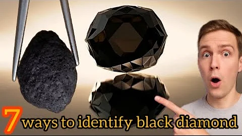 Carbonado How to identify black diamond AT home 