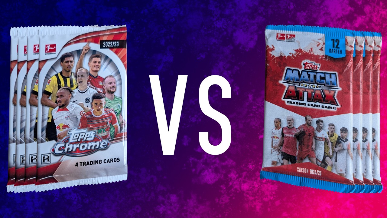 Bundesliga Pack Battle! Topps Chrome vs Match Attax Showdown