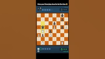 When your friend play chess first time 😂 #chess #checkmate #ziffichess