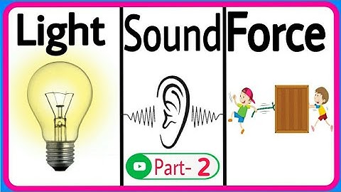 Light, Sound and Force || Part-2 || Science || Class-3 || In English