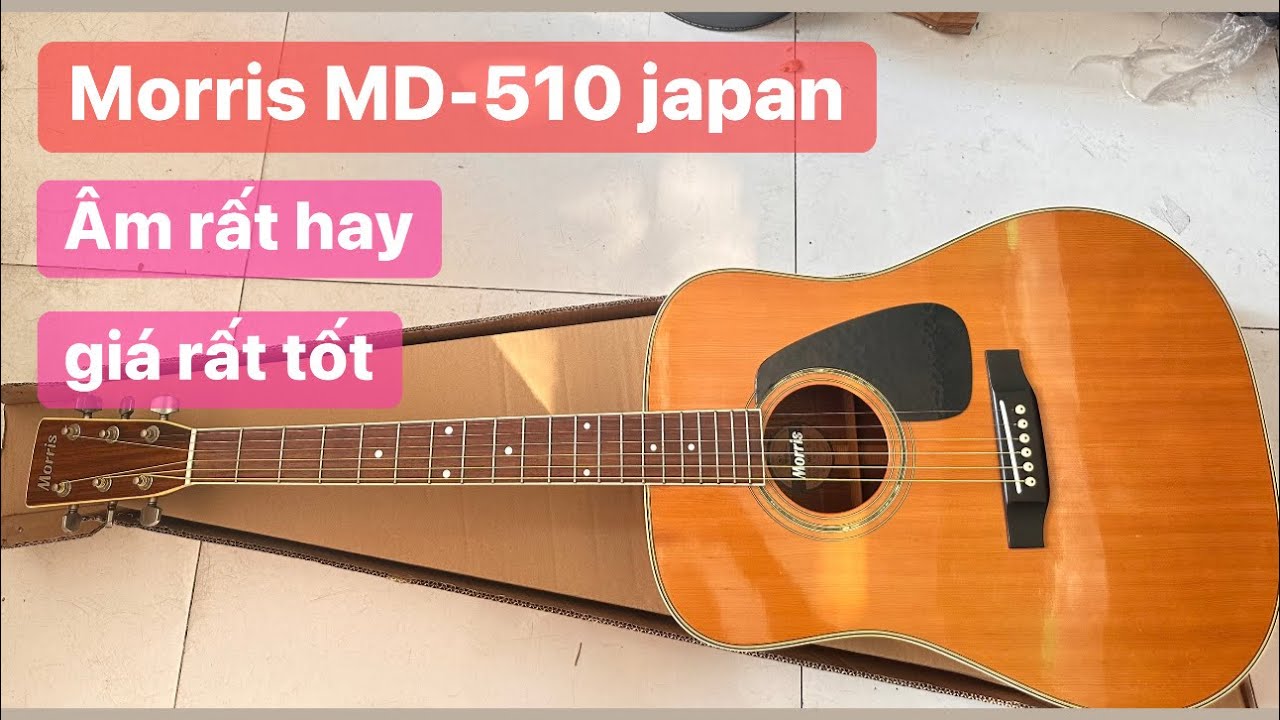 Đàn guitar Morris MD-510 japan. Giá: 3tr200k ( test guitar Morris