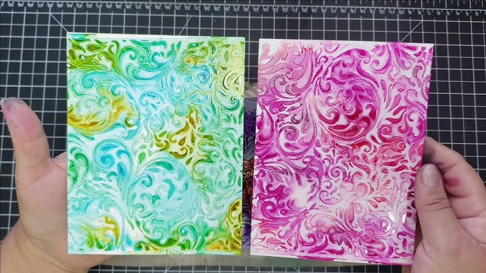 VIDEO: Alcohol Ink, Texture Paste & Stencils – Mindy Eggen Design