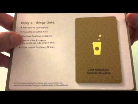 Opening My Starbucks Gold Card!