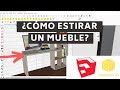 #002: Como estirar o cambiar de tamaño un mueble en Sketchup 2019 y FREDOSCALE