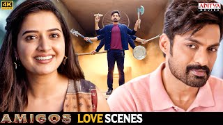 Amigos Hindi Dubbed Movie Love Scenes | Nandamuri Kalyan Ram | Ashika | Aditya Movies