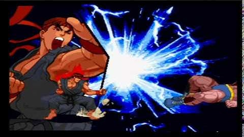 Marvel vs Capcom (PSone): Ryu 50 Hit "Double Beam Super" Combo