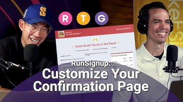 Customize Your RunSignup Confirmation Page
