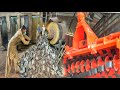 Amazing technology manufacturing process of rotavator machine blade mass production process factory