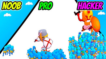 Crowd Fight 3D - NOOB vs PRO vs HACKER