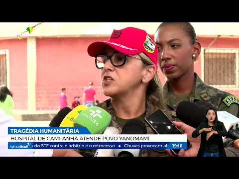 Hospital de campanha atende povo Yanomami