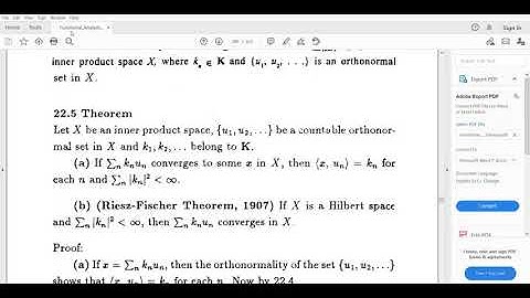 S4 MSc mathematics functional analysis unit 2, theorem 22.5