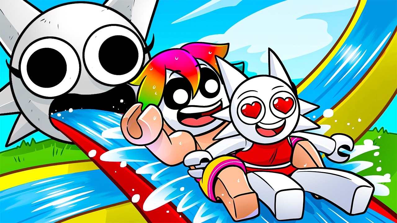 SUBÍ a los TOBOGANES de SPRUNKIS más GRANDES del MUNDO 😱 en ROBLOX CON WENDA!