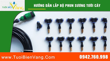 Hướng dẫn lắp đặt bộ phun sương tưới cây và làm mát sân vườn - Tưới Biển Vàng