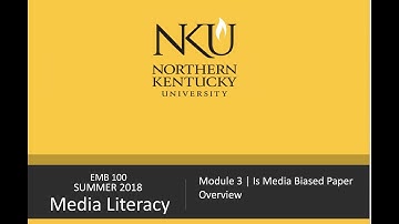 EMB 100 | Module 3 Is Media Biased Paper
