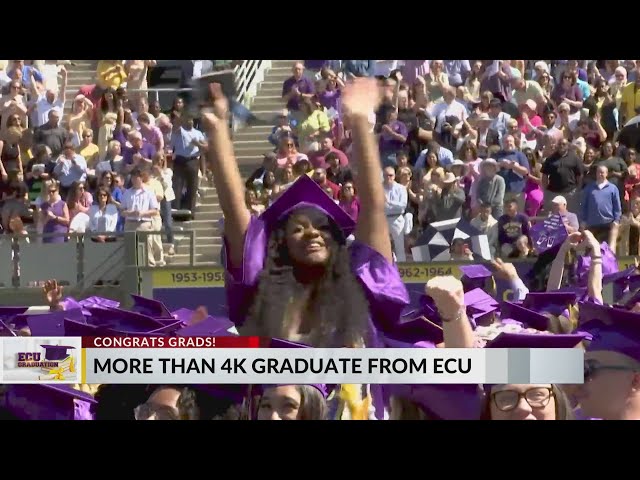 ECU celebrates students at graduation class=