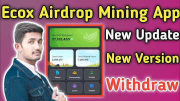 Ecox Airdrop Mining App | Ecox Coin New Version Update Withdraw | Ecox Claim Airdrop Crypto 2025