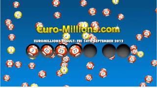Euromillions Results for Friday 14th September 2012