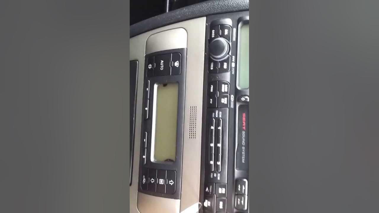 How to remove seat Leon mk1 stereo/radio YouTube