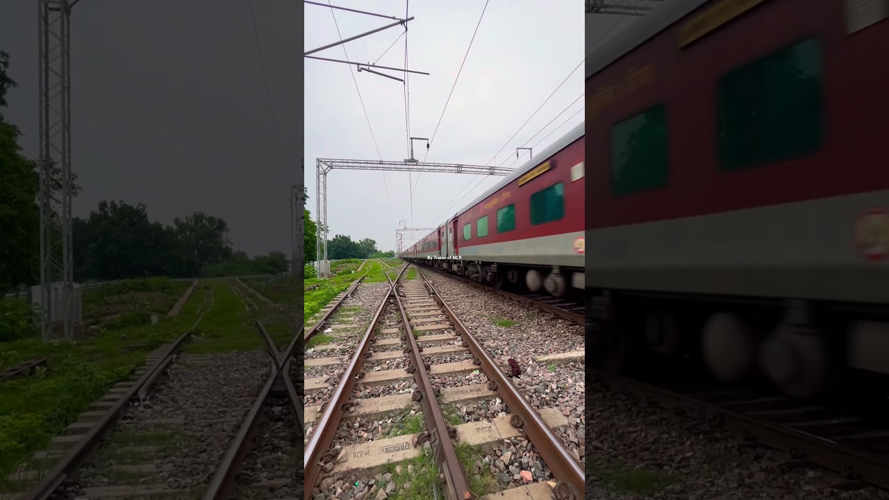 12506 Anand Vihar Terminal-Kamakhya North East Express with Ajni WAP7 skipping Bamhrauli(BMU).🚉❤️🔥