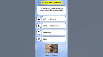 Business Studies Class XII MCQ - Management Principles  #quiz