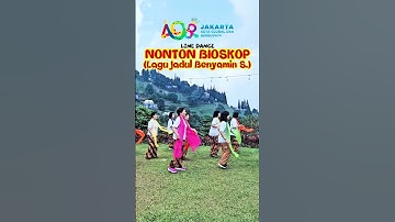 Nonton Bioskop (Lagu Jadul Benyamin S) - Special HUT Jakarta #shorts  #linedanceindonesia #linedance
