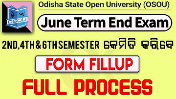 Osou form fillup 2022 Full Process // Osou Exam 2022 // Osou Exam 2021 // Odia knowledge Academy
