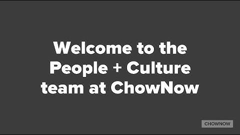 Welcome to the ChowNow team, Andrew!