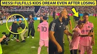 Messi’s Kind Gesture To Kid Wins Internet Even After Losing Against Cincinnati