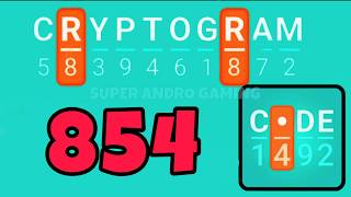 CRYPTOGRAM 854