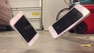 Dropping many iPhones from 10ft in slow motion!