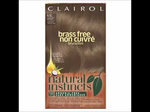 Clairol Natural Instincts Brass Free Color Chart