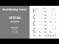 All Of Me - Real Jazz Backing Track - Play Along