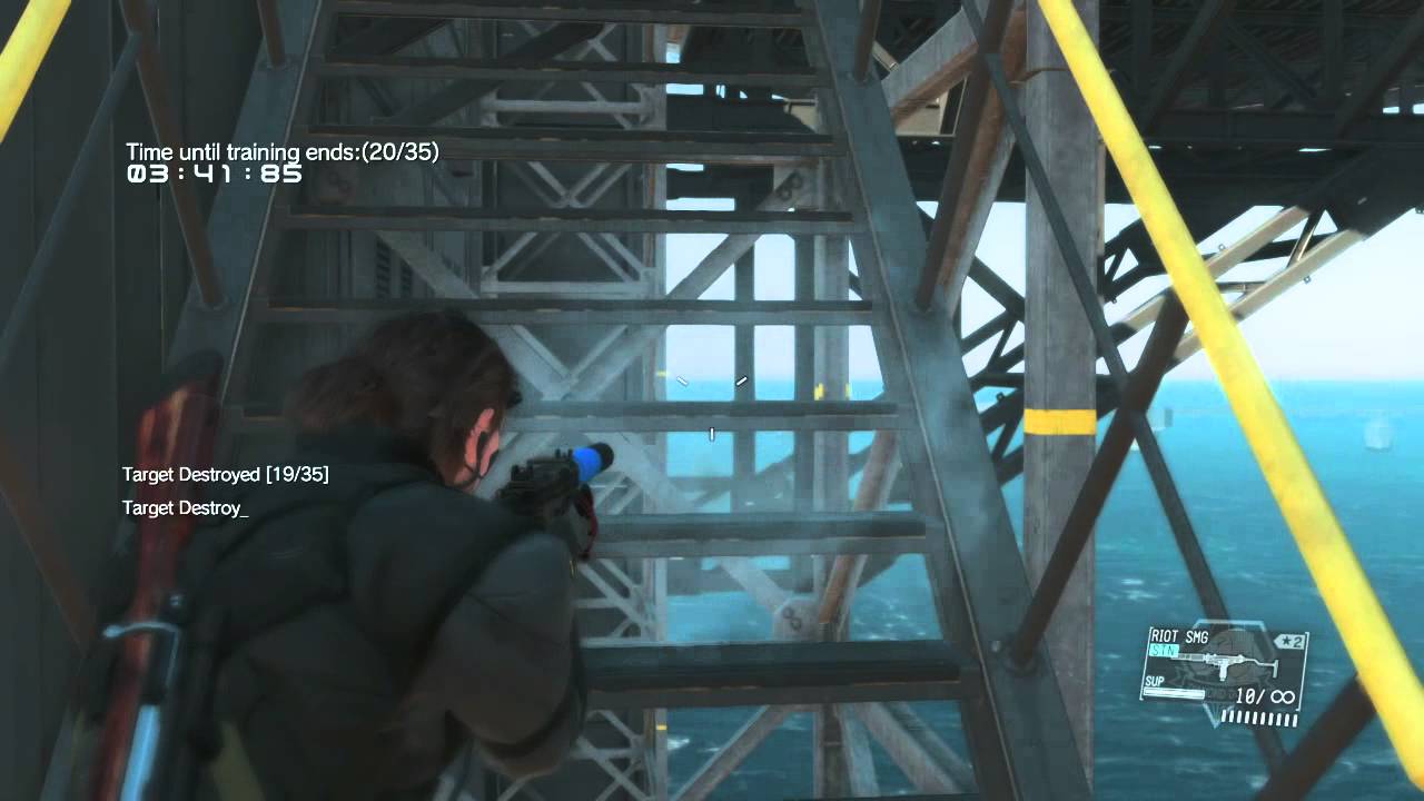 mgs5 side op 152 target practice r d platform youtube