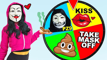 SPINNING the MYSTERY WHEEL & DOING Whatever IT LANDS ON Hacker Girl VS FLOOR IS LAVA & FACE REVEAL