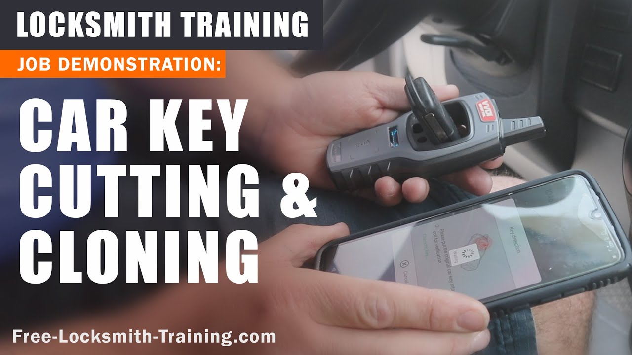 Vehicle Key Duplication  Cloning | How To Cut And Program A Car Key | Free-Locksmith-Training.Com