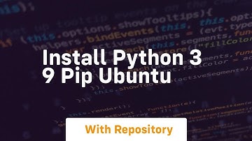 install python 3 9 pip ubuntu