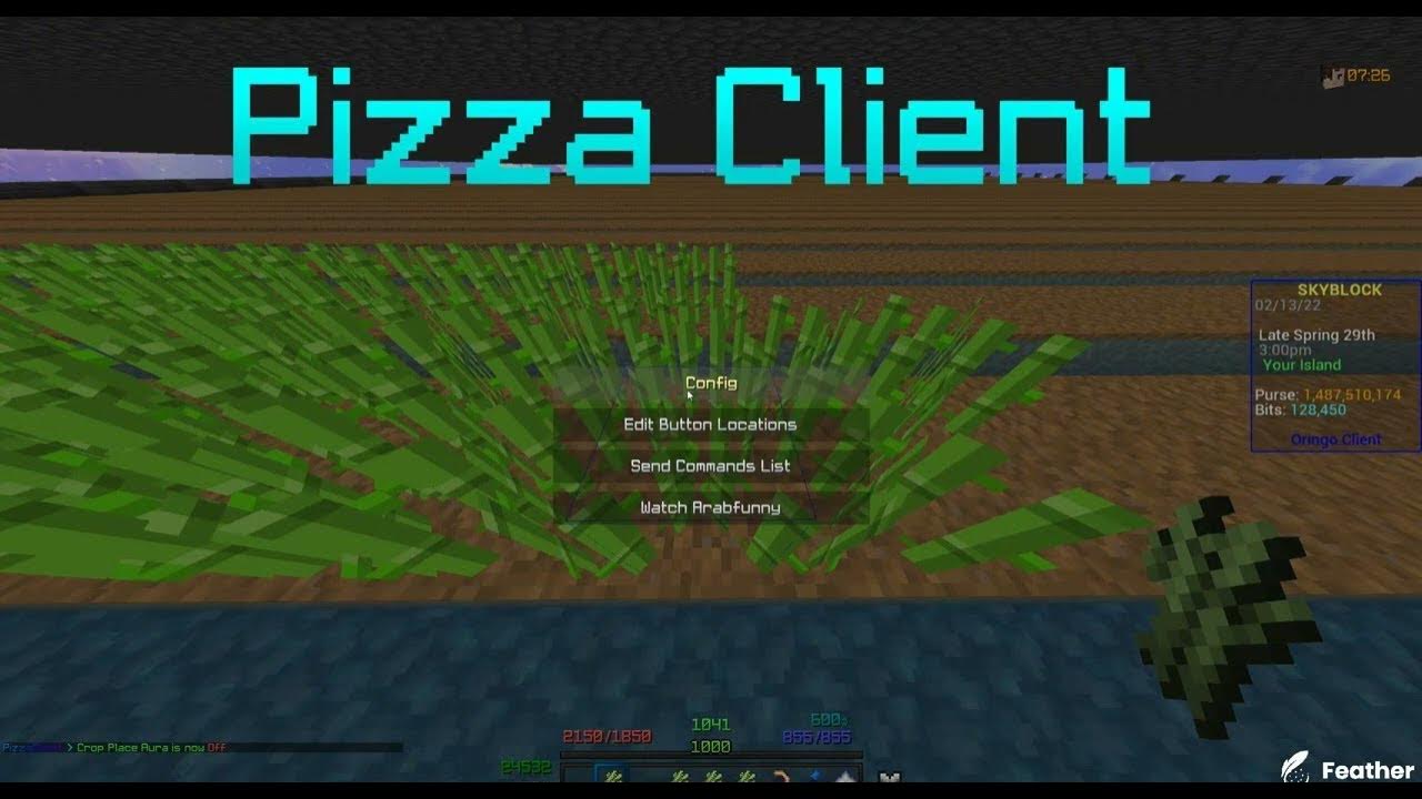 Pizza Client Hypixel Skyblock 1.8.9