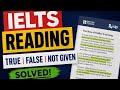 Most Students Fail TRUE FALSE NOT GIVEN 😳 | 9 Band Strategy | Hindi |