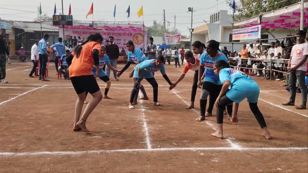 जिल्हा स्तरीय कबड्डी स्पर्धा🤼रणझुजार {मुली}VS मांडवड{मुली} खतरनाक सामना एकदा नक्की बघा..💯❤️‍🔥